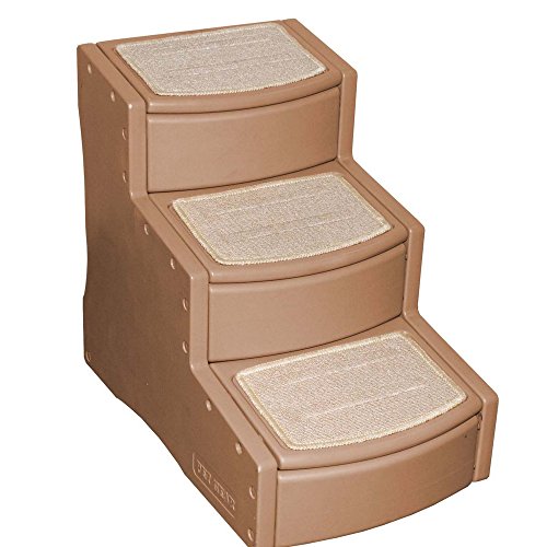 Pet Gear - Escaleras de ayuda para mascotas (3 Step) (Marrón tostado)