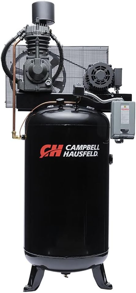 Campbell Hausfeld Two-Stage Air Compressor - 7.5 HP, 24.3 CFM at 175 PSI, 208-230/460 Volt Three Phase, Model Number CE7001