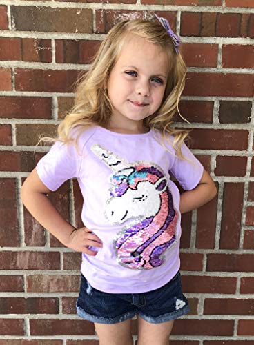 Image of Flip Sequin Unicorn Shirt Tee for Girls 3-12 Years