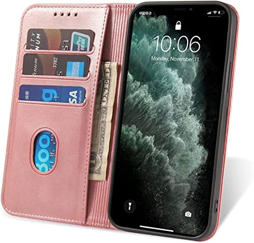 Étui iPhone 14 Plus rose anti-choc protégeant l'écran avec porte-carte intégré - 3