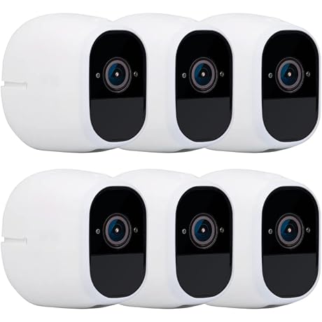 Hisewen Silicone Skins for Arlo Pro/Arlo Pro 2: 6-Pack of Protective Arlo Security Camera Skins