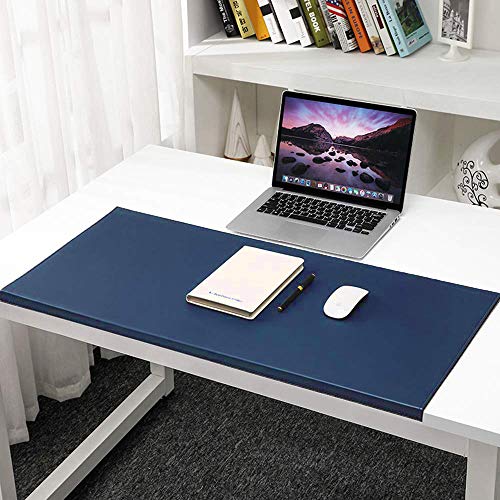 2.2mm Thick Desk Mat with Edge Protection,Large Waterproof Table Mat,Durable Leather Desk Pad Cover,Laptop Keyboard Desk Protector,Wipe Clean