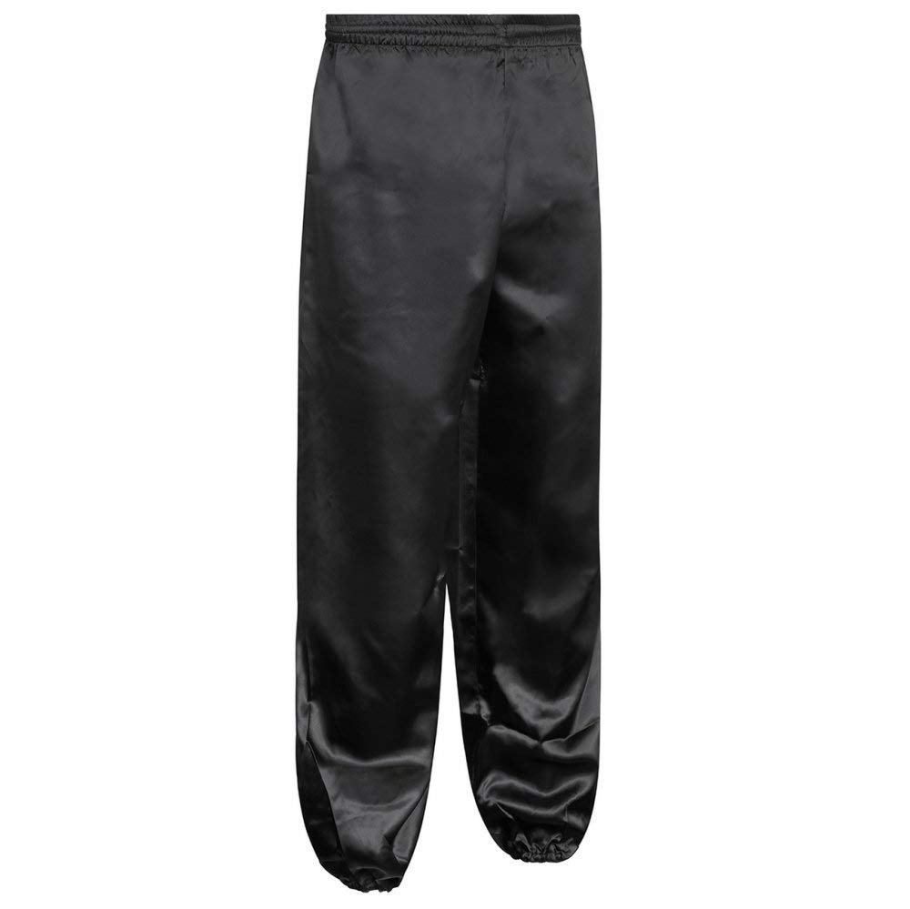 Playwell Tai Chi/Wushu Knöchelhose aus 100 % Seide, schwarz, mit Bündchen