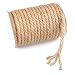 15M Cuerda de Yute Gruesa Cuerda cáñamo 10mm,Natural Rollo de Cordel Yute...