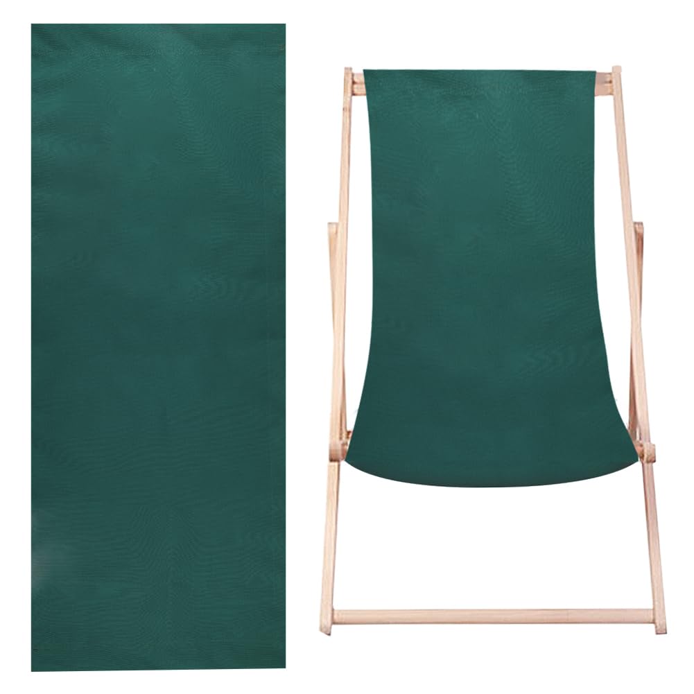 GORGECRAFT 113~120x43cm Cotton Beach Sling Chair Replacement Canvas Folding Lounge Repair Cloth Reclining Sling Replacement for Sunbathing Garden Courtyard Beach Relaxation