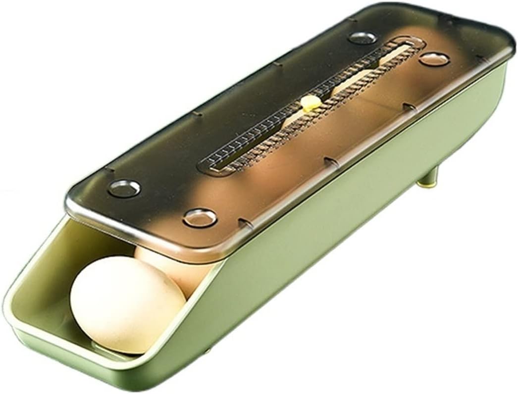 Egg Holder Kitchen Refrigerators Stand Egg Container Storage Box Tray Stuffed Household Drawer Organizer Rolling Transparent