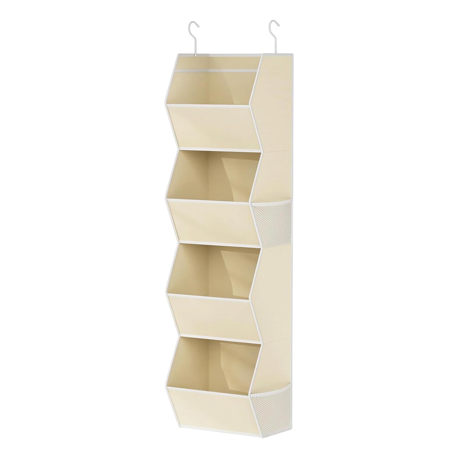 alloneslife Hanging Closet Storage Foldable Wardrobe Shelf with Multiple Pockets for Bedroom Dorm Home Portable Wardrobe Solution