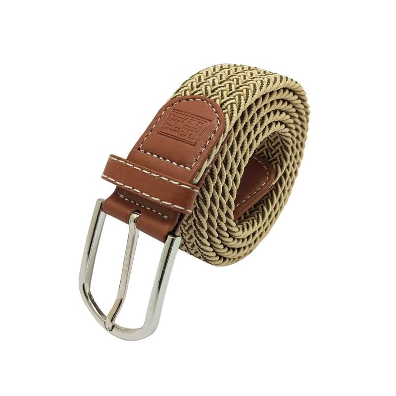 Image of The Tie Hub Unisex Stretchable Woven Fabric Belt | Adjustable, Hole-Free Design | Fits Up to 40 Inches Waist