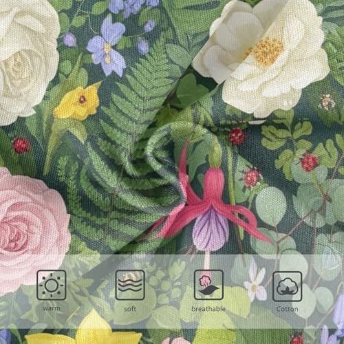 Floral Bloom Green Toddler Underwear Girls, Panties for Girls, 2T–8 Years3