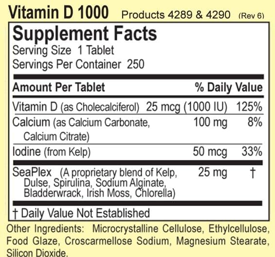 Dialyvite Hillestad Pharmaceuticals Vitamina D 1000 UI - 100 Tabletas miniatura 2