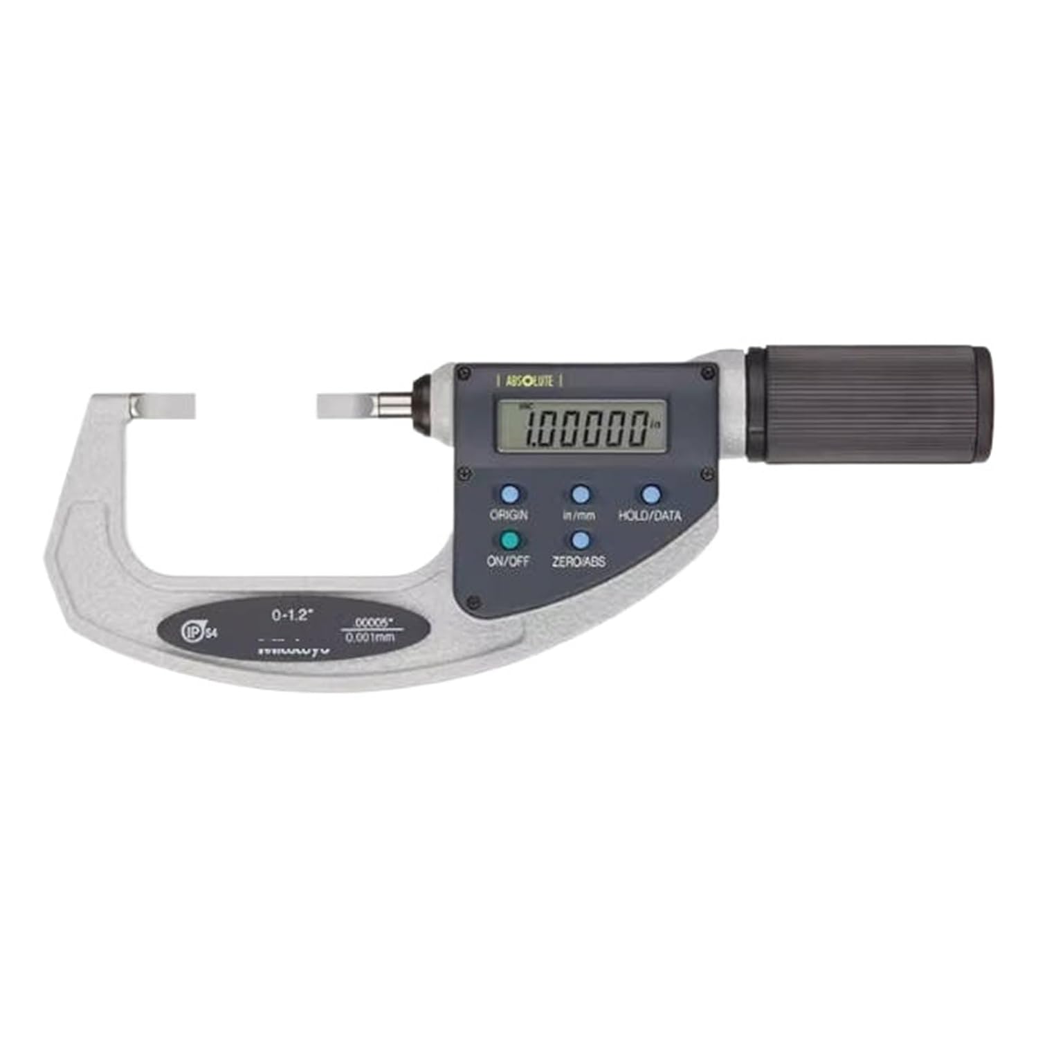 Thin Section Outside Micrometer 422-421-20 0-1.2" Caliper Type with Carbide Tips Machinist Tool for Metalworking