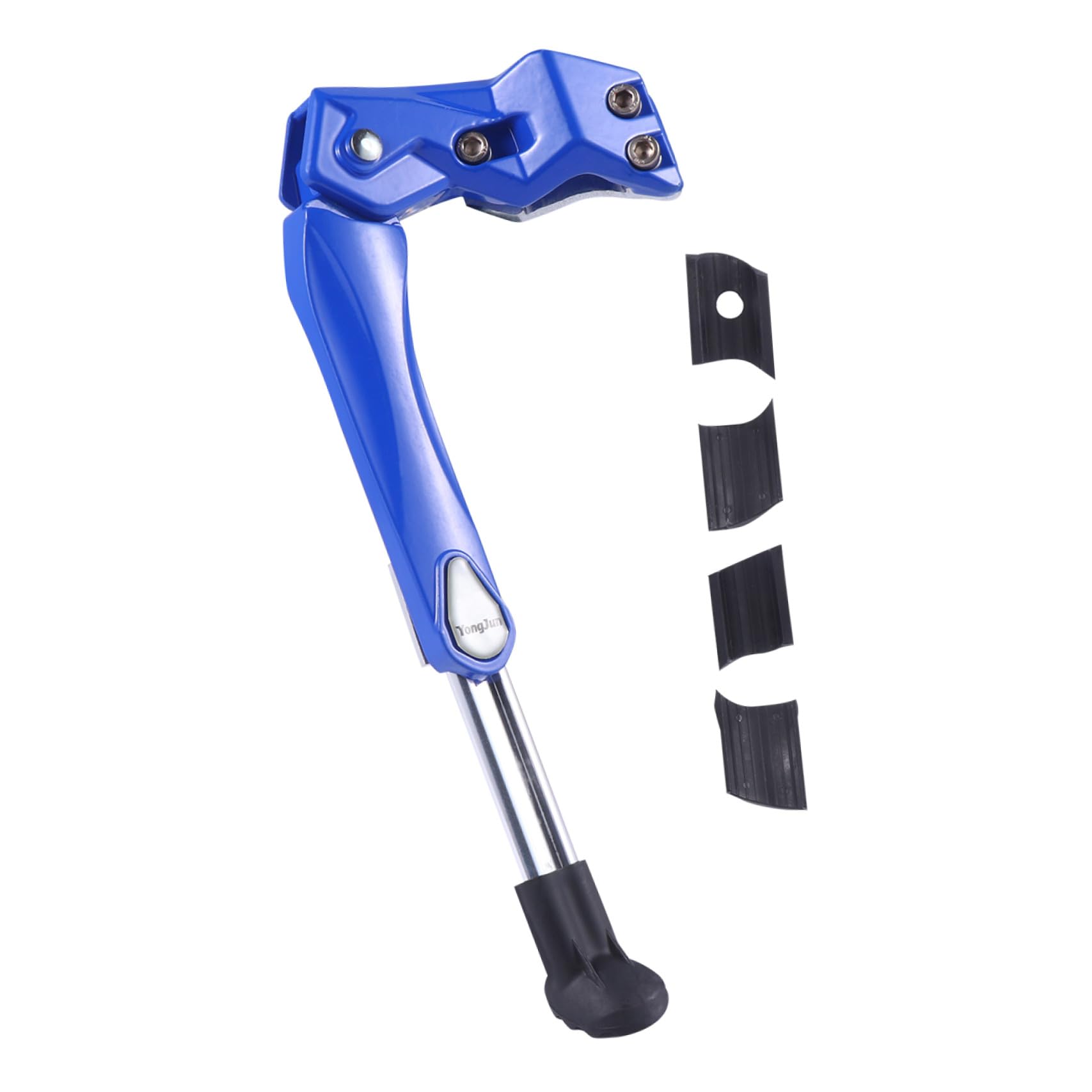 Béquille de VTT antidérapante en alliage aluminium bleu robuste