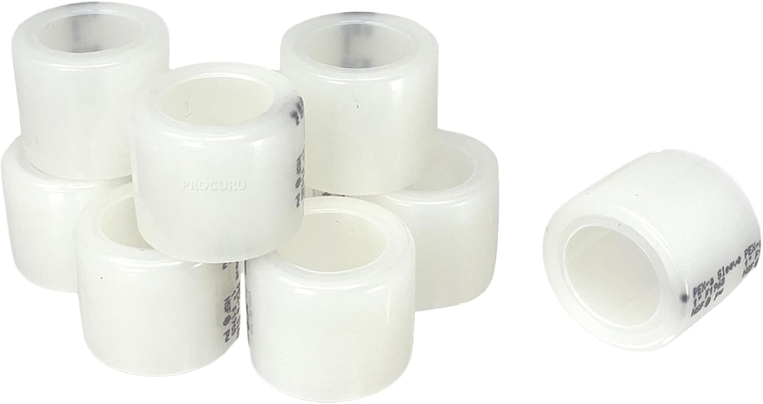 PROCURU 100-Pack 1-Inch F1960 Expansion Ring Sleeve for PEX-A Pipe and Fittings (8AR0100-100P)