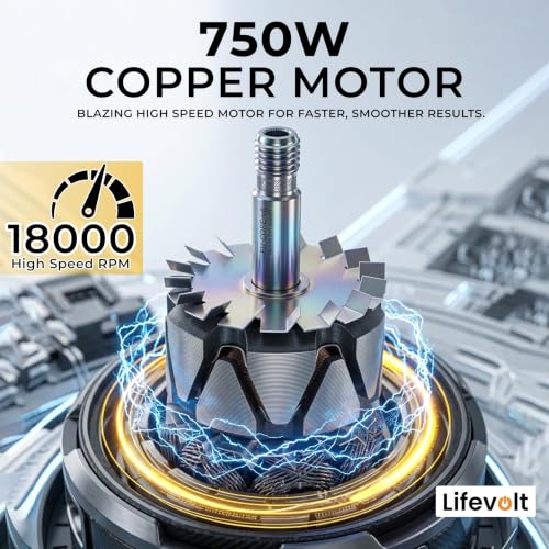 Image of 750W Air Blower for Dust Cleaner for Home | 18000 RPM High-Speed Copper Motor | 6-Speed Modes | 3 Hours Continuous Working | 6 Months Replacement Warranty | Blower for Cleaning