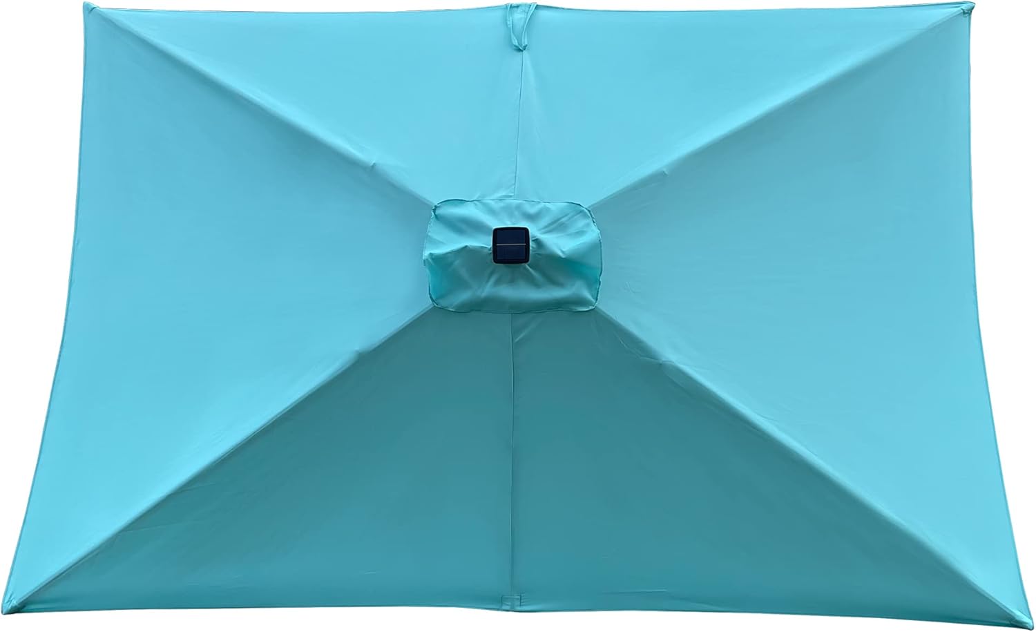 10FT Patio Offset Umbrella w/Solar LED Lights Rectangular Outdoor Cantilever Hanging Umbrella w/Crank UV Protection Sun Shade for Market Garden Lawn Backyard Poolside