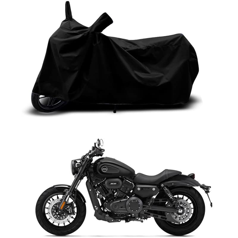 Image of 100% Scratchproof /UV-Rays /Heat Protection /Birds Dropping /Water Resistant /Dust Proof /Waterproof /Full Bike Scooty Two Wheeler Body Cover Compatible for V302C Glossy All Varients[Black]