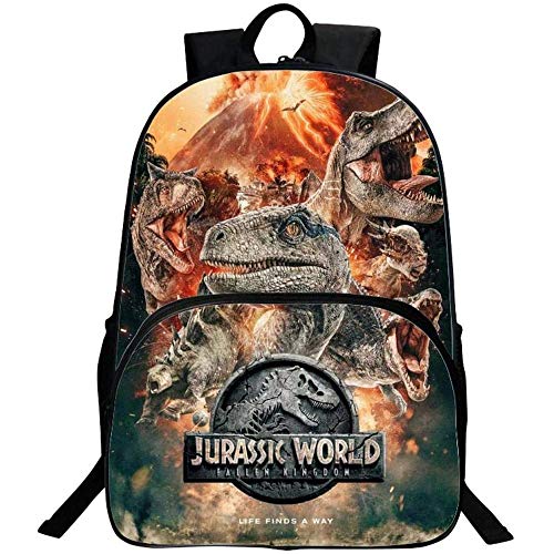 Mochila escolar 3D Jurassic World Dinosaurio Niños Niñas Escuela Libro Bolsa Daypack