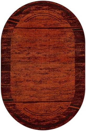 Tapete decorativo Unique Loom Autumn Collection ovalado 96 x 63 in miniatura 3