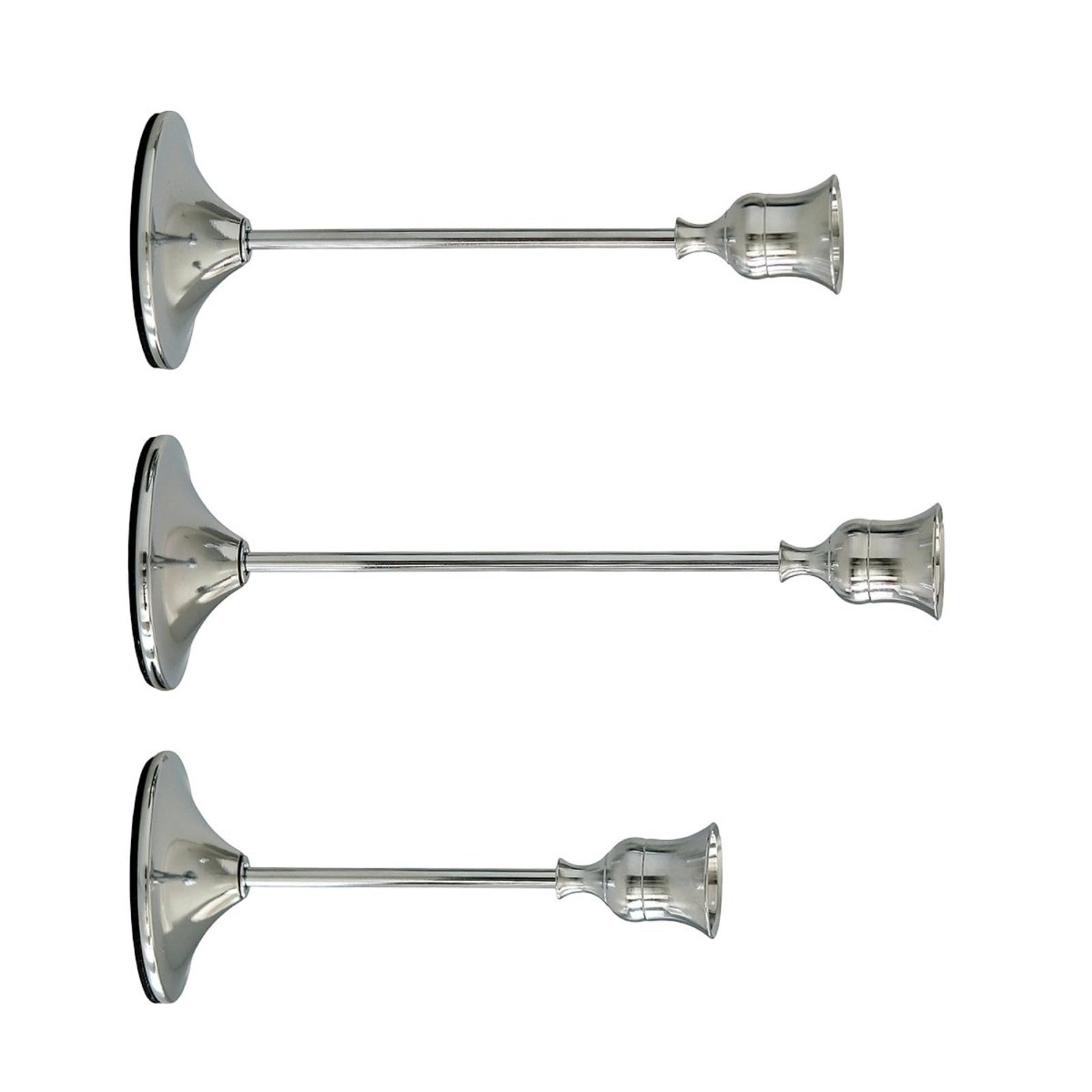 Nucelit 3PCS Rust-Resistant Metal Stands Featuring Varying Heights for Flexible Decoration Electroplated Holders