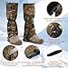 likloks Adjustable Leg Gaiters for Men & Women - Lightweight & Waterproof Gaiter for Hiking, Snow, Trail, Trekking, Hunting, Climbing, Camo - L