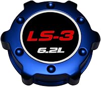 Vista 1 de VMS RACING Tapa de aceite azul LS3 6.2L en aluminio Billet compatible con Chevy Camaro SS 10-15 2010-2015