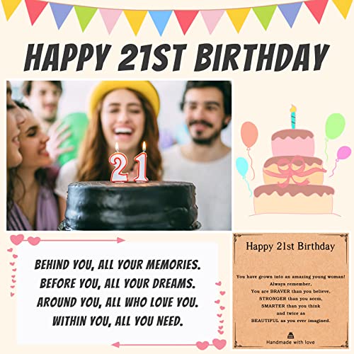 Pinkdodo 21St Birthday Gifts For Women Her, 21St Year Old Birthday Gift Ideas, 21St Birthday Decorations Bracelet 21 Year Old Birthday Gifts For Her #TOP1