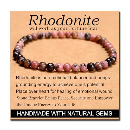 MASSIVE BEADS Pink Black Rhodonite...