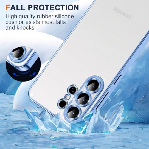 Image of VONZEE Clear Logo Electroplating Transparent Case for Samsung S26 Ultra 5G, Magnetic Plating Electroplate TPU Cover, Individual Camera Protection for Each Lens - Sierra