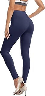 Kotii Women's Soft Full Length Leggings High Waist Ankle Length Leggings Pants Tights
