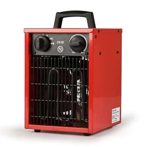 Large 2kw Electric Greenhouse Heater - Garden Anti Frost Plant Warmer - Workshop Garage Shed Conservatory Space Heater