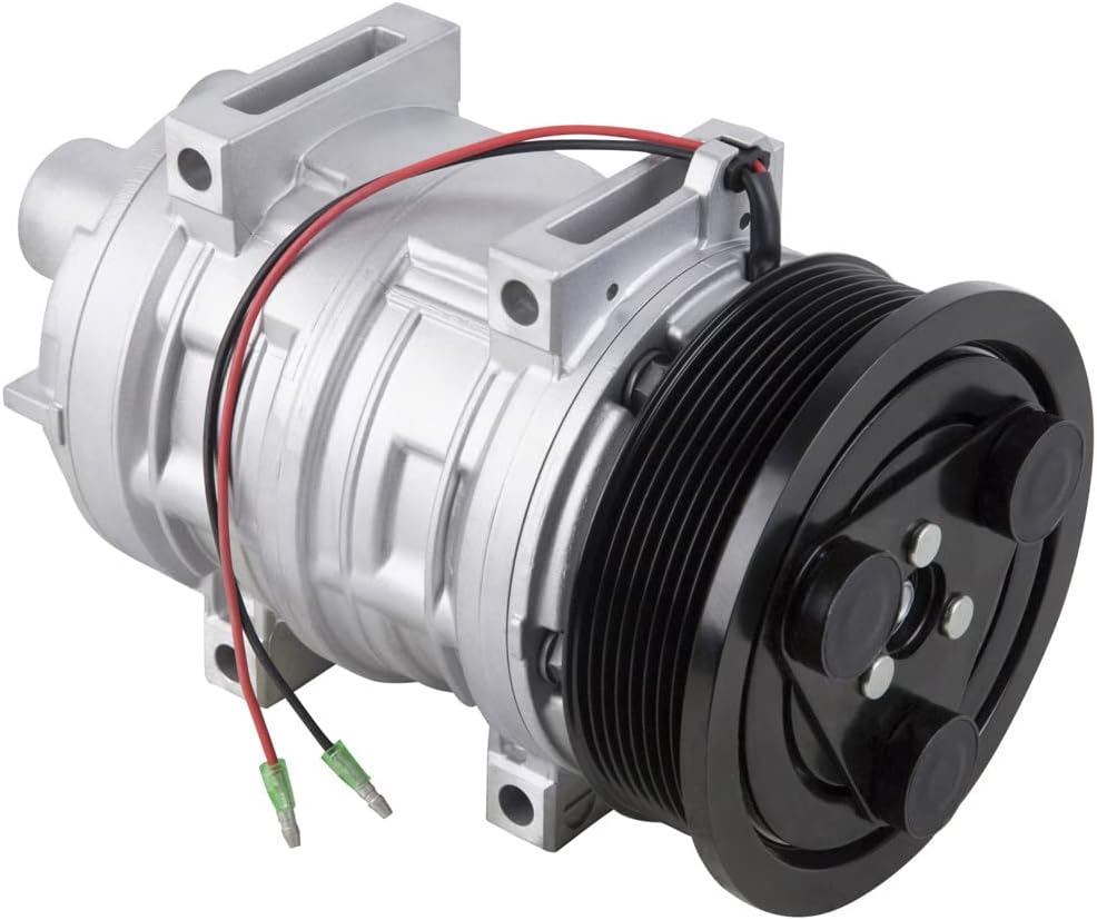 AC Compressor & 127mm 8-Groove A/C Clutch Replaces Zexel TM-21HX 500611-2330 w/ 12v Coil - BuyAutoParts 60-04564NA New