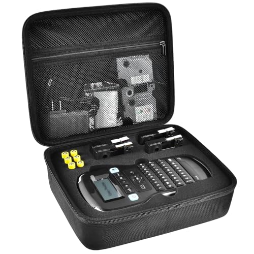 PAIYULE Case Compatible with DYMO Label Maker LabelManager 160/280 Portable Label Maker, Tag Printer Storage Organizer for AC Adapter, Tape Cartirdges and More Accessories(Box Only) Black