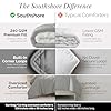 Southshore Fine Living, Inc. California King Size Comforter, Pet Hair Resistant Bedding Comforters, Oversized Down Alternative Comforter, Duvet Insert King, Steel Grey Comforters