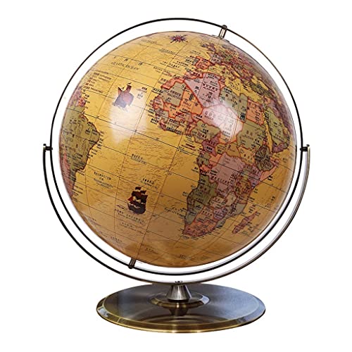 World Globe Large Desktop World Globe 720Â° Rotation Educational Globes of The World with Stand 19.6in Diameter Earth Globe for Home & Office Globe Decor (Color : World Globe C)