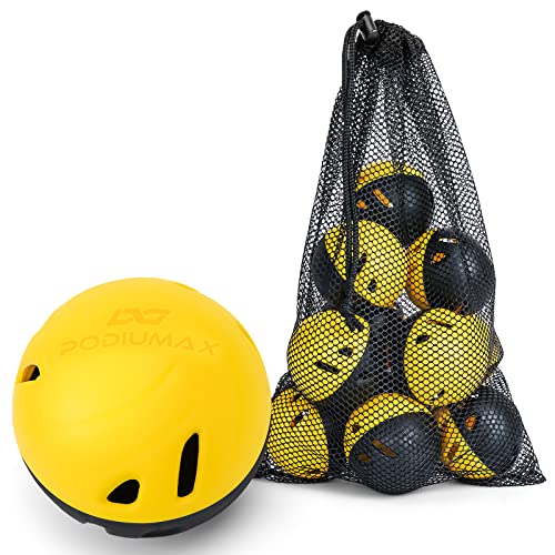 Podiumax Impact Limited Flight Practice Baseballs For Kids, 12 Pack, Yellow & Black #TOP18