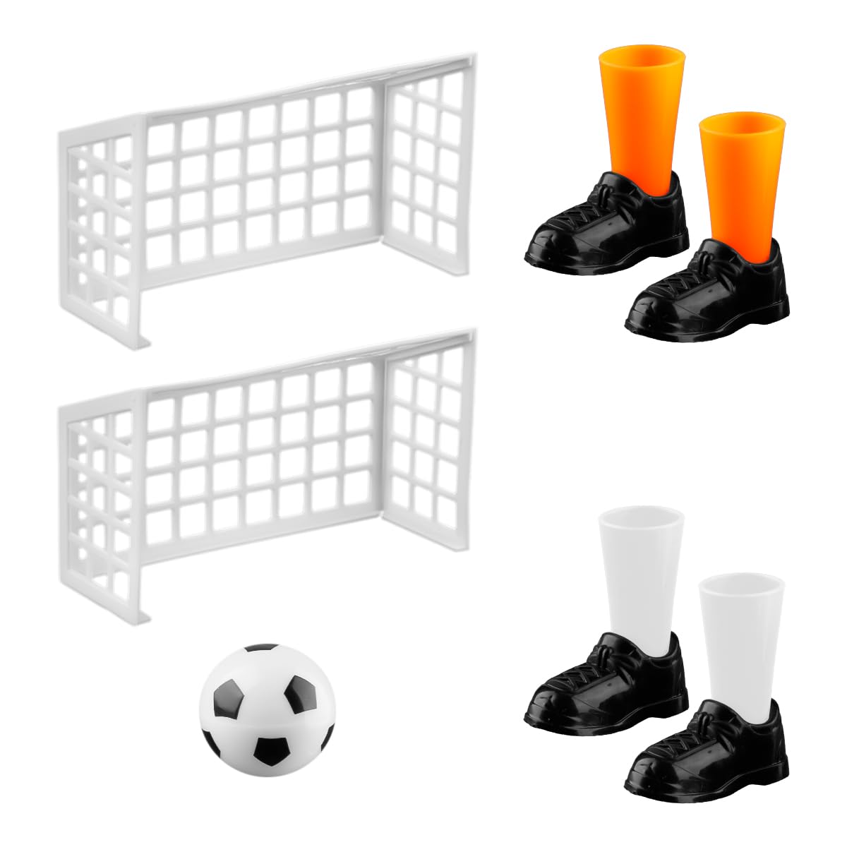 Lotsdonxia Finger Football Game Set with 2 Goals - Mini Tabletop Soccer Game, Fun Family Games for Adults, Desktop Football Match for Fans Club and Parties