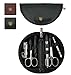 Produktbild DREI SCHWERTER Germany Nagelpflegeset 'Pescara' 6-tlg. Maniküre Pediküre Reise Etui Set Nagelset Nagelnecessaire, Stahlinstrumente Markenqualität, Maniküreset Kunst Leder Geschenk Box (1201)