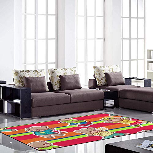 Tapis en velours corail doux et isolant pour le sol du salon