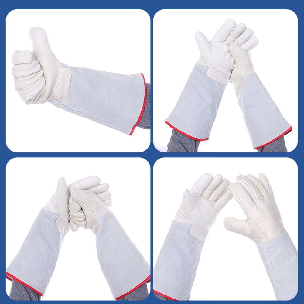 ThreeH Gefrierhandschuhe für die Arbeit mit LN2 Flüssigstickstoff Trockeneis Kühllagerung Kryo-Frostschutz-Schutzhandschuhe L, 60 cm