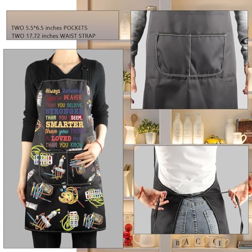BNQL Painting Artist Apron With Pockets - Painter Gifts for Art Lover Teacher (Art BR Apron) - Image 3