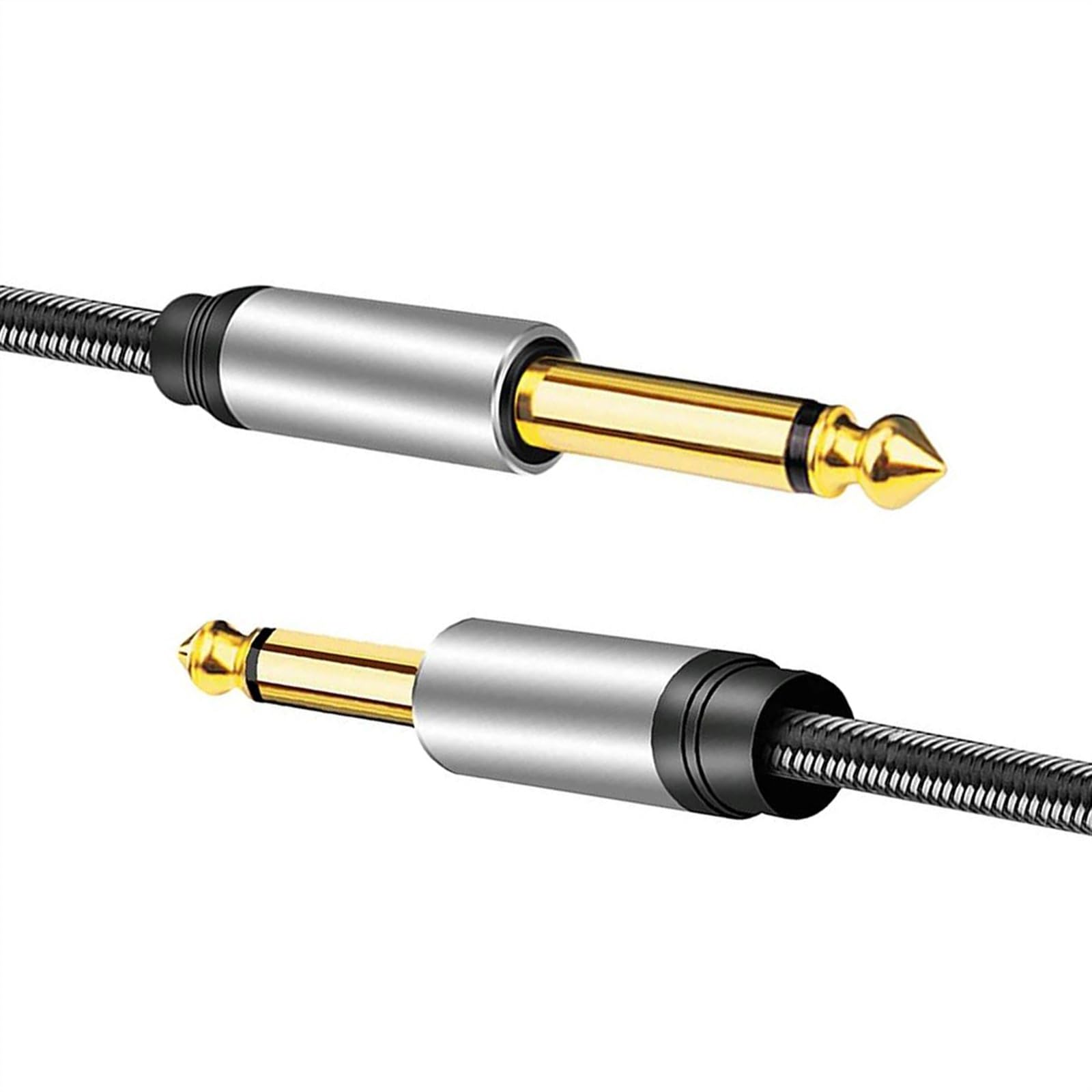Przewód połączeniowy audio Kabel audio 6,35 mm z męskiego na męskie, czarny, 1M-1,8M(1.8m)