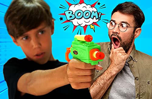 Ultra Foam Shot Mini Pistol Toy Gun (1 Guns Assorted) By Ja-Ru. Soft Small Foam Darts, Blaster Gun For Kids, Teen & Adults, Boys & Girls. Party Favor Birthday Gift Stocking Stuffers In Bulk. 5483-1P #TOP4