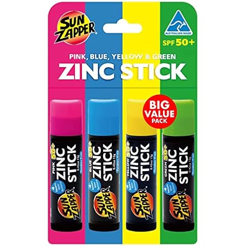 Sun Zapper Zinc Stick 4-Pack SPF50+ Cover