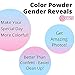 Chameleon Colors Gender Reveal Powder Set - 10 Individual Easy-Open Bags - 5 Bags of Blue and 5 Pink Color Chalk Powder for Photography, Baby Boy or Girl Gender Reveal and More - 10 Pack of 70g Bags