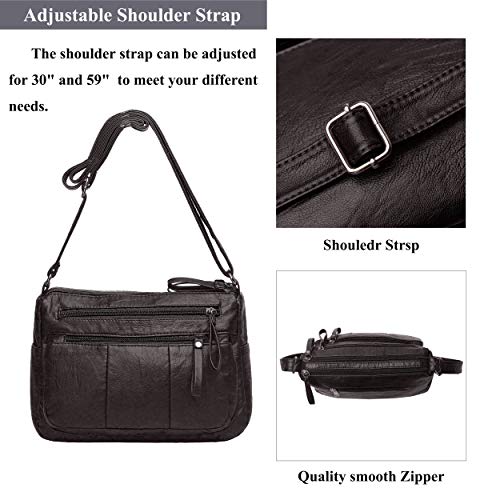 VOLGANIK ROCK Purses for Women Soft PU Leather Shoulder Bag Ladies Crossbody Purse and handbags Lightweight Pocketbook by VOLGANIK ROCK - Used condition - Image 7