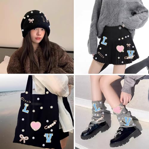 sheoklips 99 peças de pingentes de meias de strass, pingentes exclusivos para mulheres, broche de se