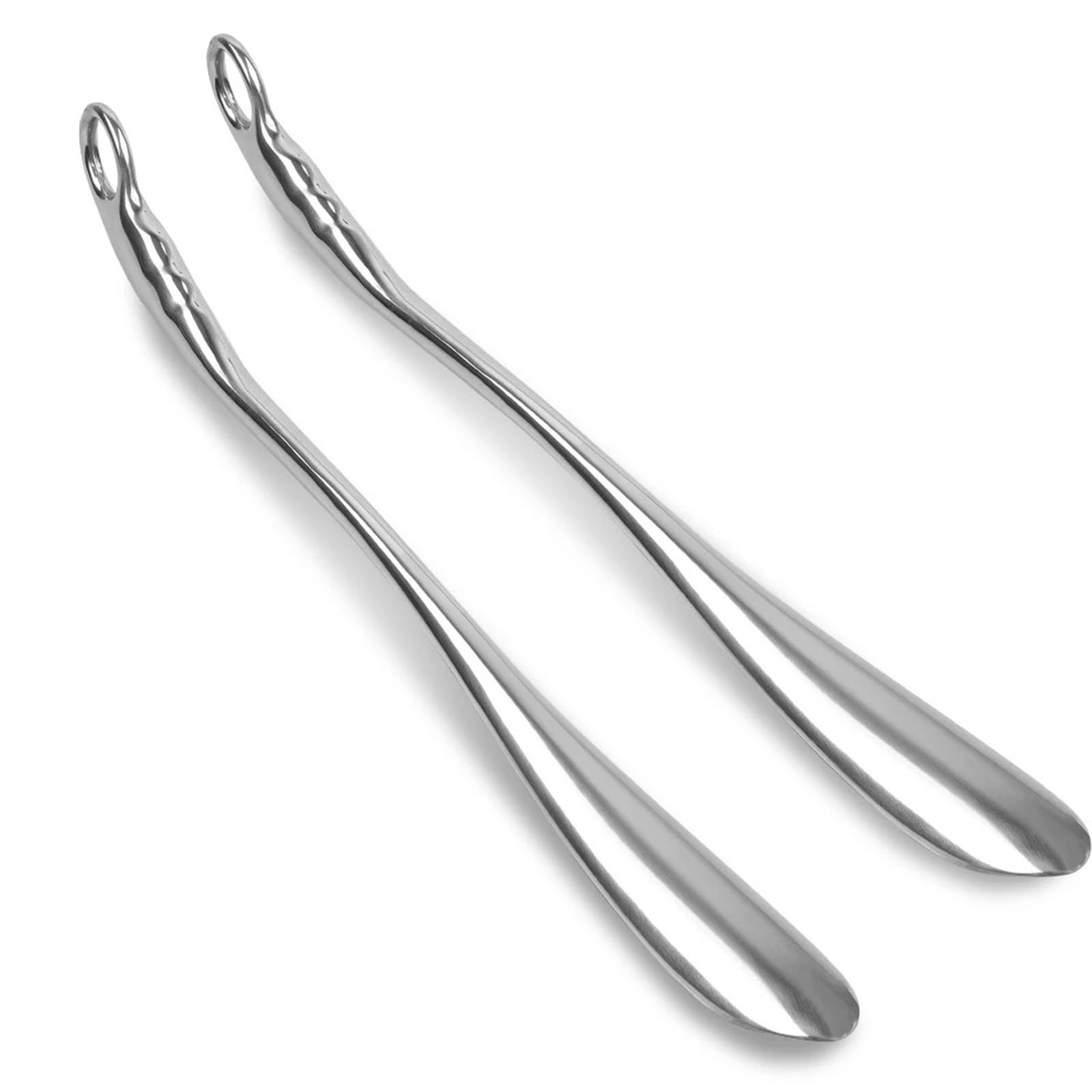 Calzador Calzadores de Metal profesionales con mango largo, aleación 52cm longitud for llevar zapatos cómodamente, cuchara colgante tacón alto cuero cuerno para Hombres