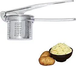 Amassador de Batata Alumínio 22cm, Resistente, Cabo Ergonômico