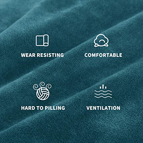 MAXIJIN Housse de canapé de protection en velours épais super extensible pour animaux domestiques 3 places Vert foncé - Image 5