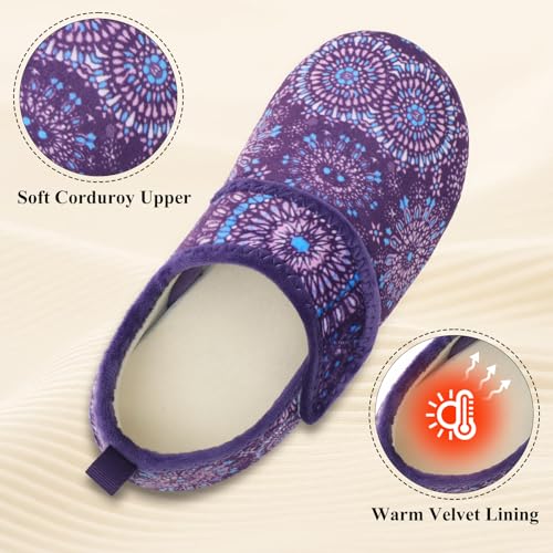 JOINFREE House Slippers for Women Men Cozy Slip On Bedroom Shoes Wide Barefoot Slipper Socks for Indoor Home Travel Office Yoga2